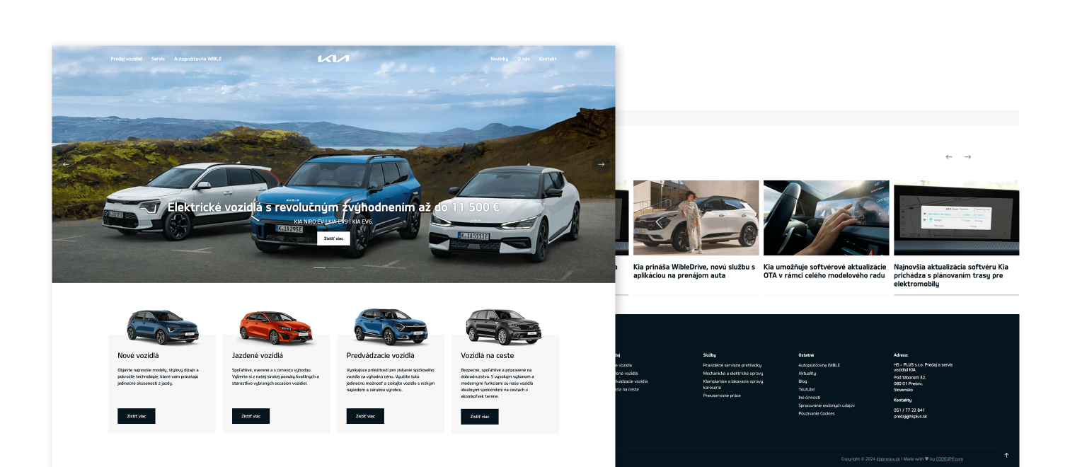 Webová stránka pre Kiapresov.sk