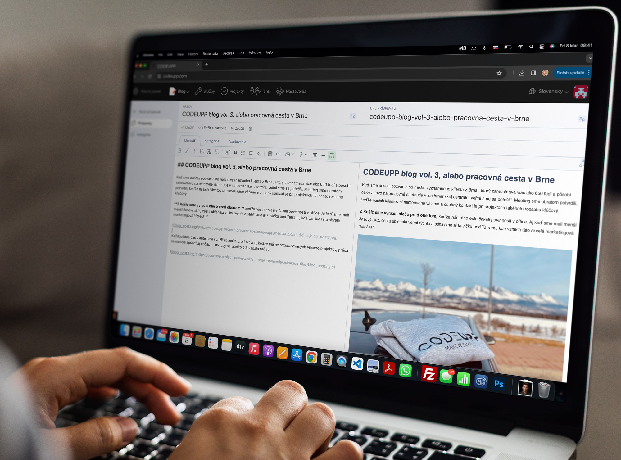 Jednoduchý systém na správu obsahu